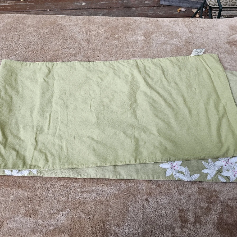 Crate&Barrel Green Runner